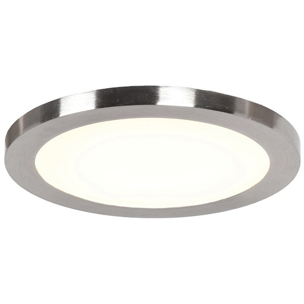 Access Lighting Disc, LED Flush Mount, Brushed Steel Finish, Acrylic Lens Acrylic 20812LEDD-BS/ACR - main
